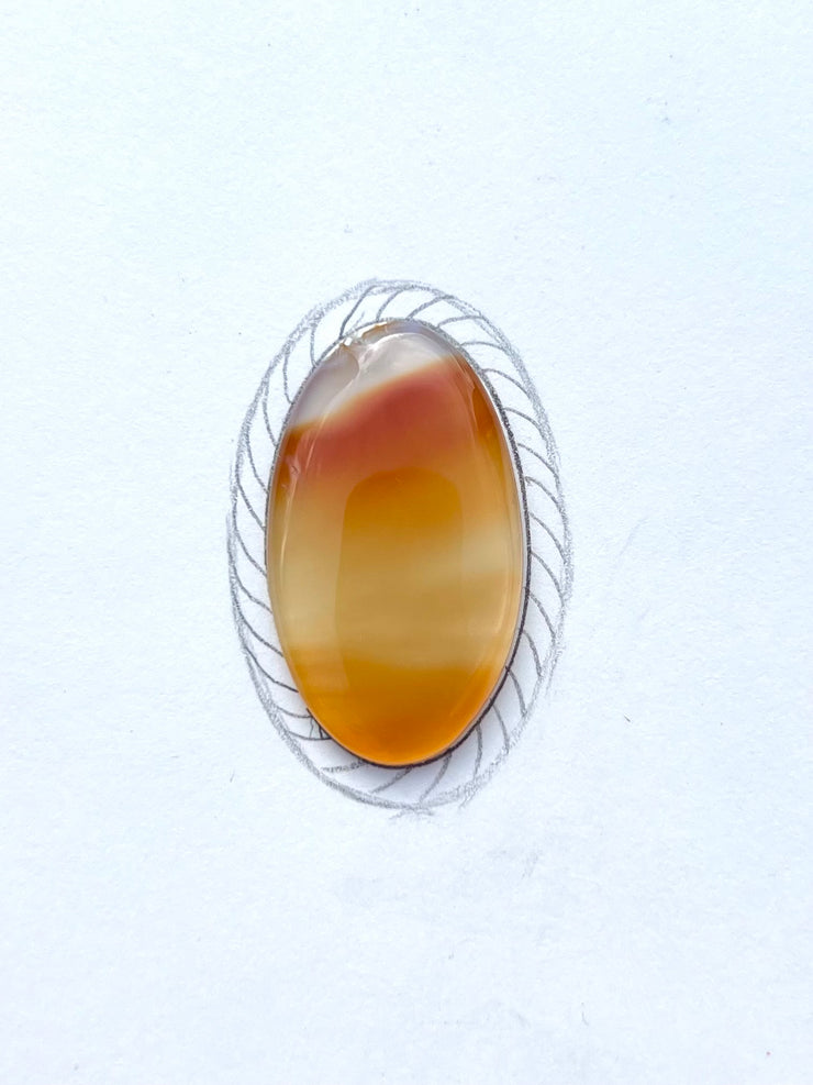 Montana Agate Rope Ring - F