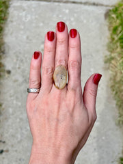 Montana Agate Rope Ring - I