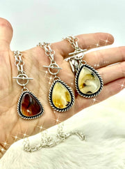 Montana Agate Toggle Clasp Necklace - #2